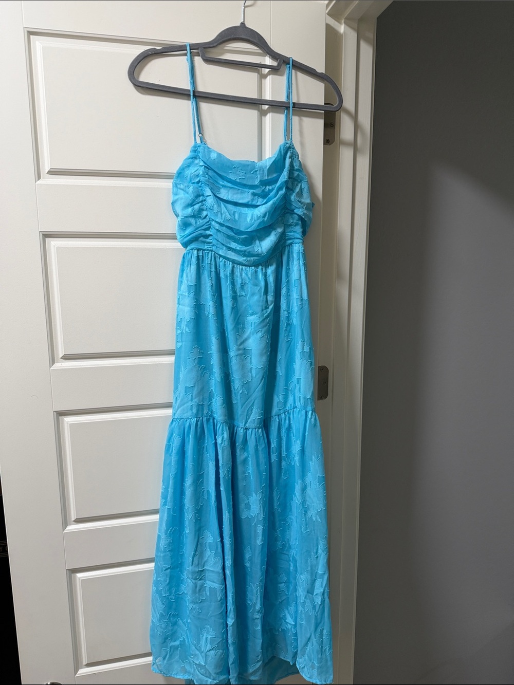 Chelsea28 Turquoise Blue Floral Maxi Dress